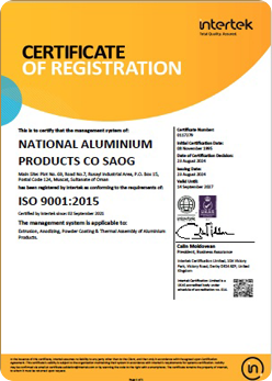 ISO 9001-2015 Valid Till Sept 2027