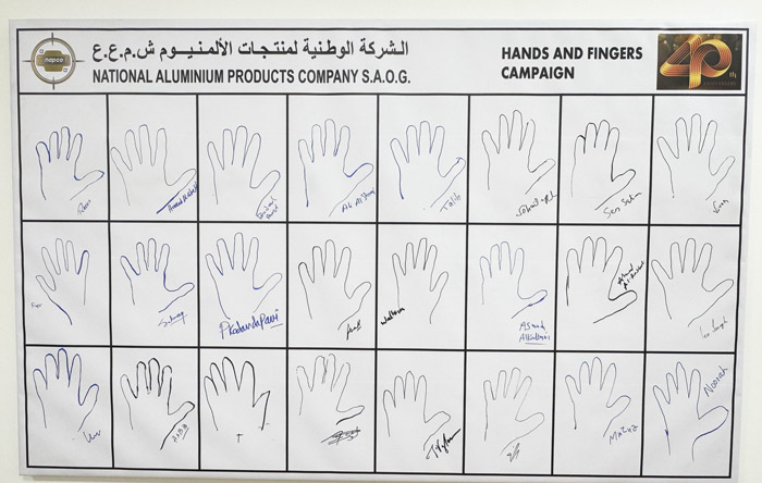 Hand and Fingers Safety Campaign